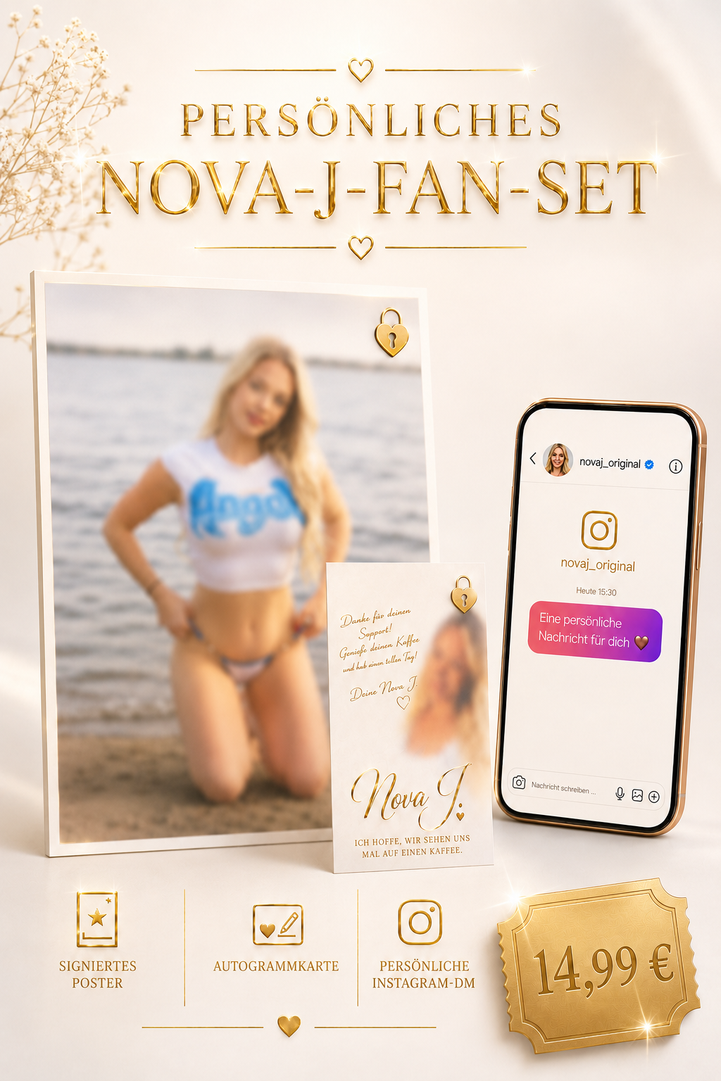 Nova J Fan-Bundle – Poster, Autogramm & kleines Surprise