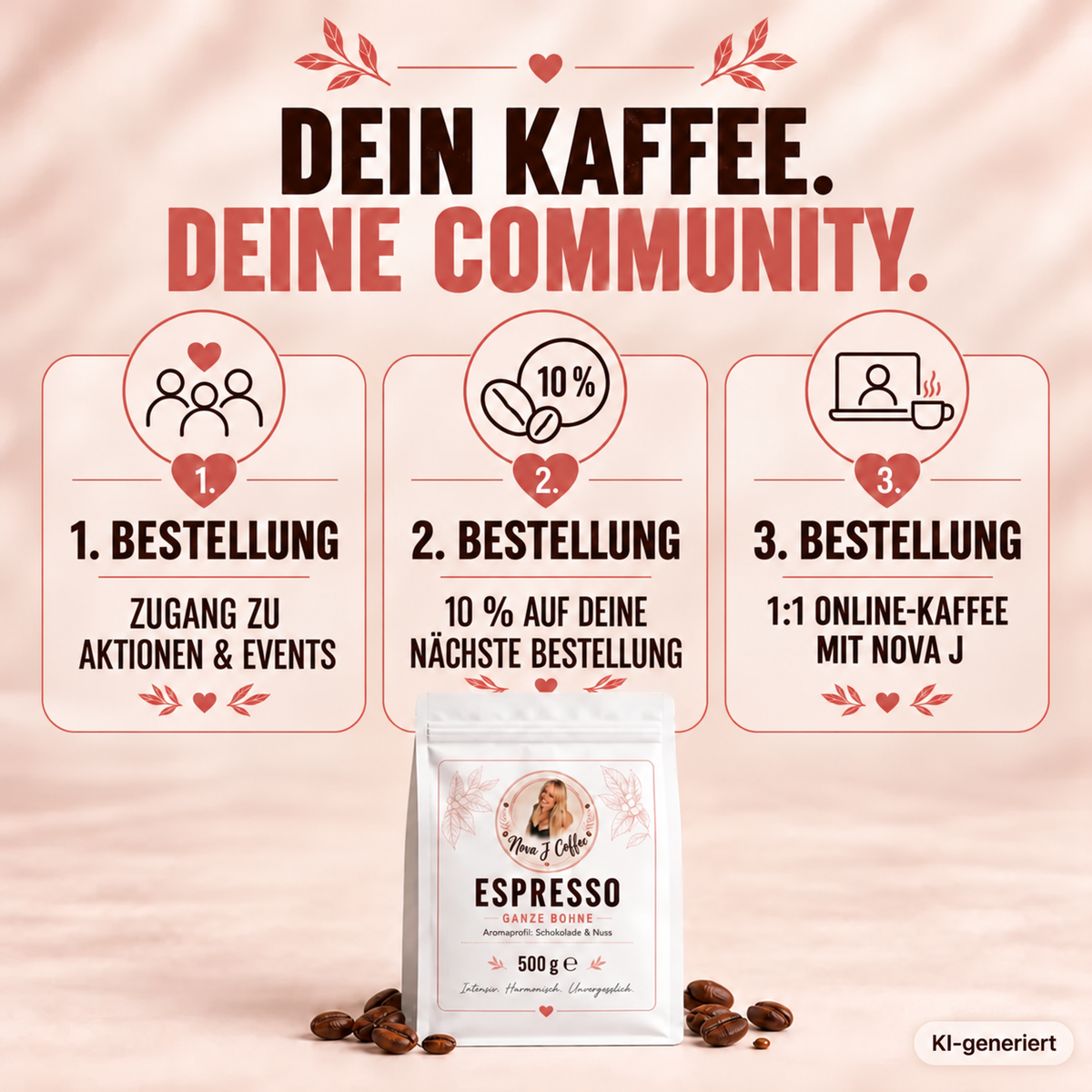 Nova J Coffee – Espresso Ganze Bohne (500 g)