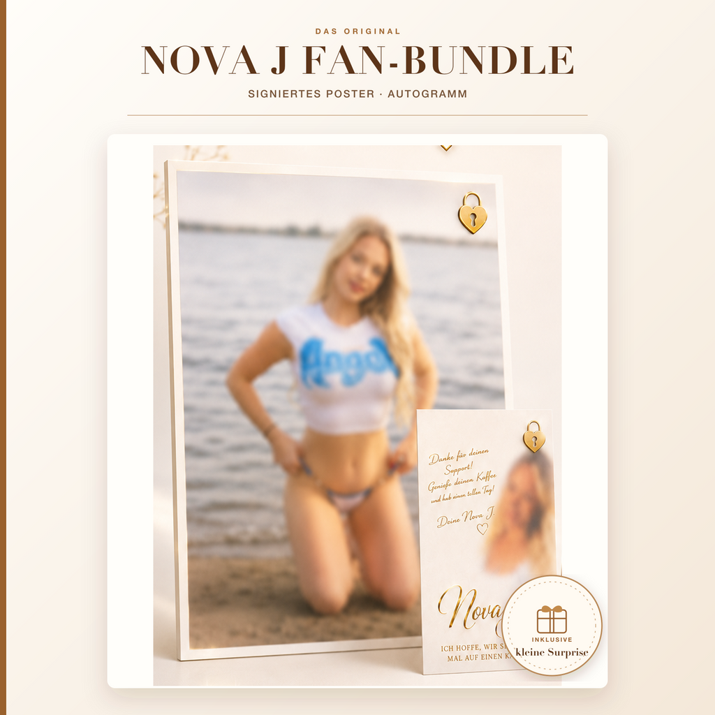 Nova J Fan-Bundle – Poster, Autogramm & kleines Surprise